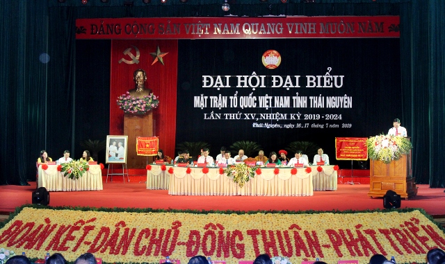 Đại hội Đại biểu Mặt trận Tổ quốc Việt Nam tỉnh Thái Nguyên lần thứ XV, nhiệm kỳ 2019 - 2024